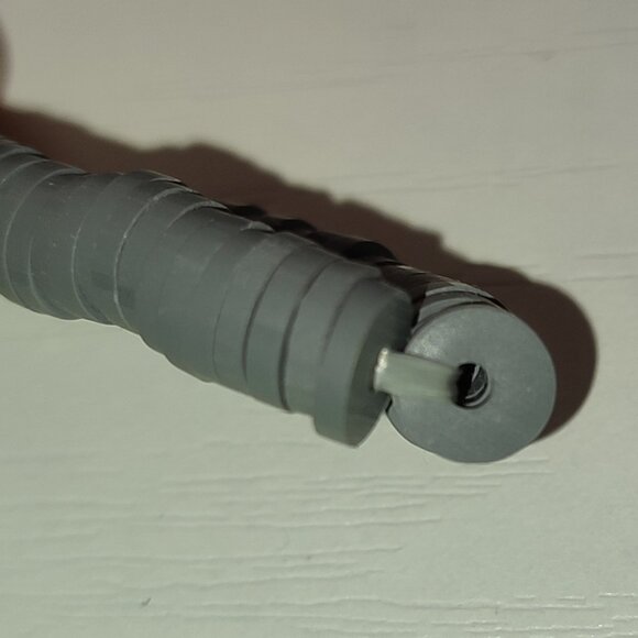 White and Gold Centerpiece Bracelet Gray Vintage Academia Bohemian Medium Size - Picture 6 of 7